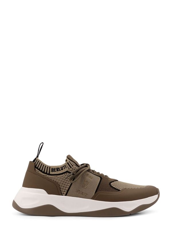 Berluti Khaki Low Top Sneakers