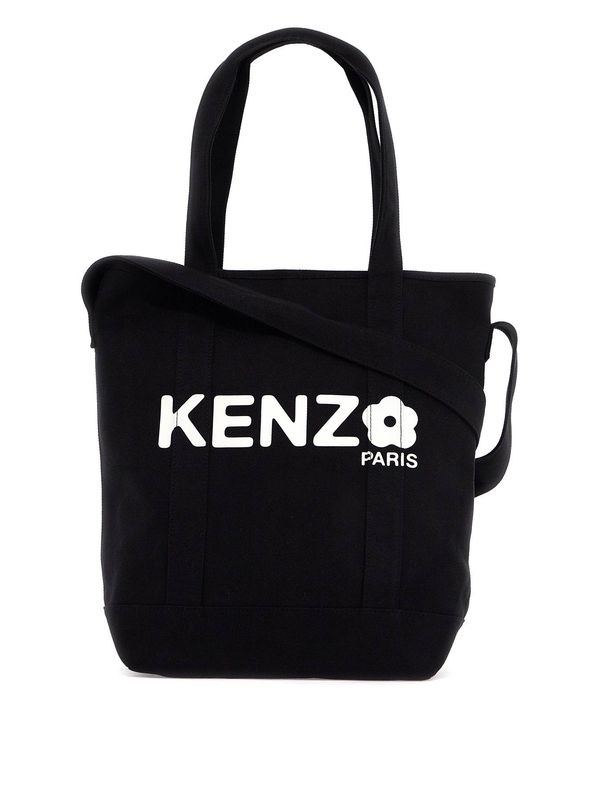 Utility Logo Canvas Tote Bag