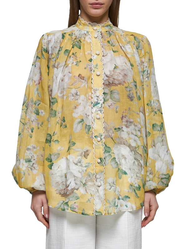 Acacia Flower Printed Blouse