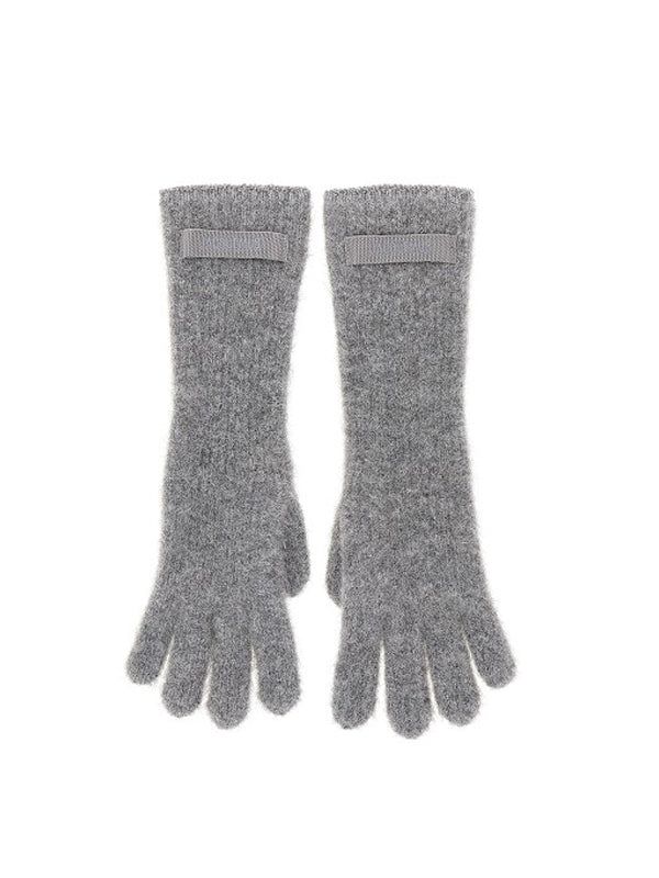 Jacquemus Gray Wool Gloves
