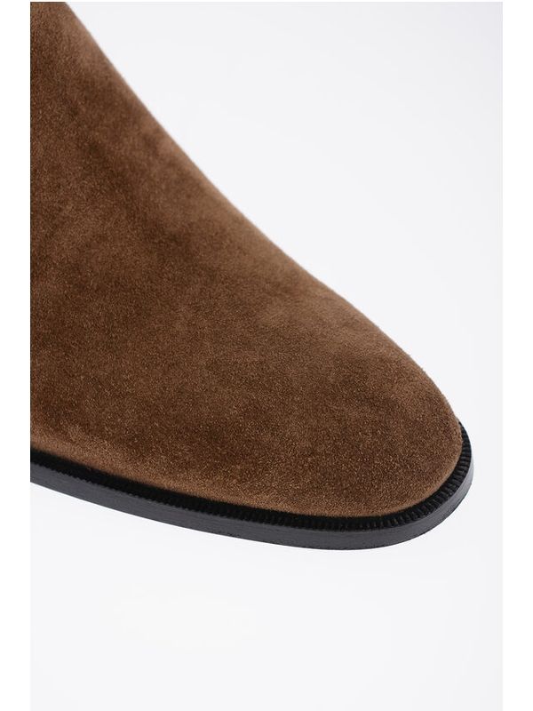 Isaac Buckle Suede Ankle Boots