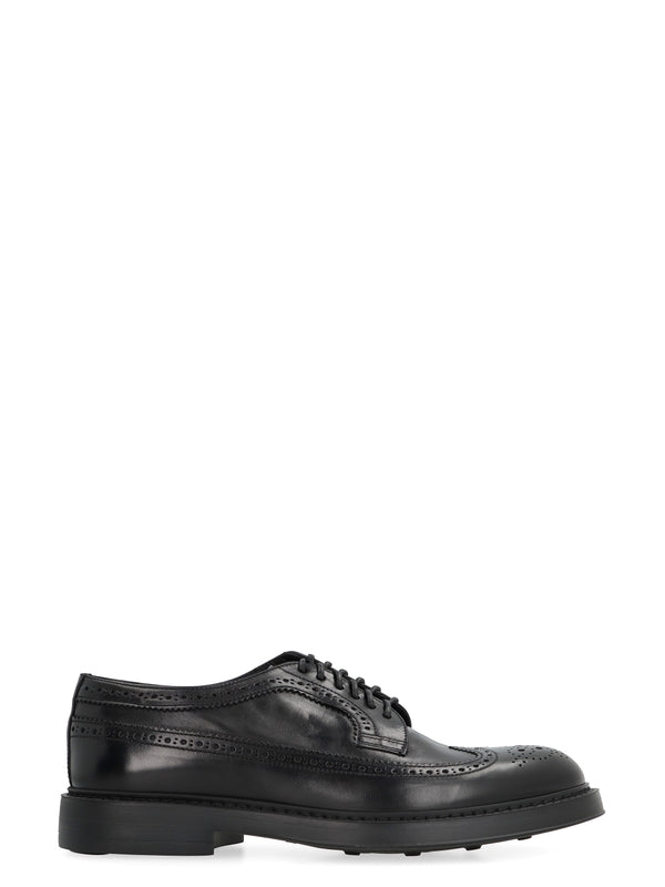 Brogue Leather Lace-Up Shoes