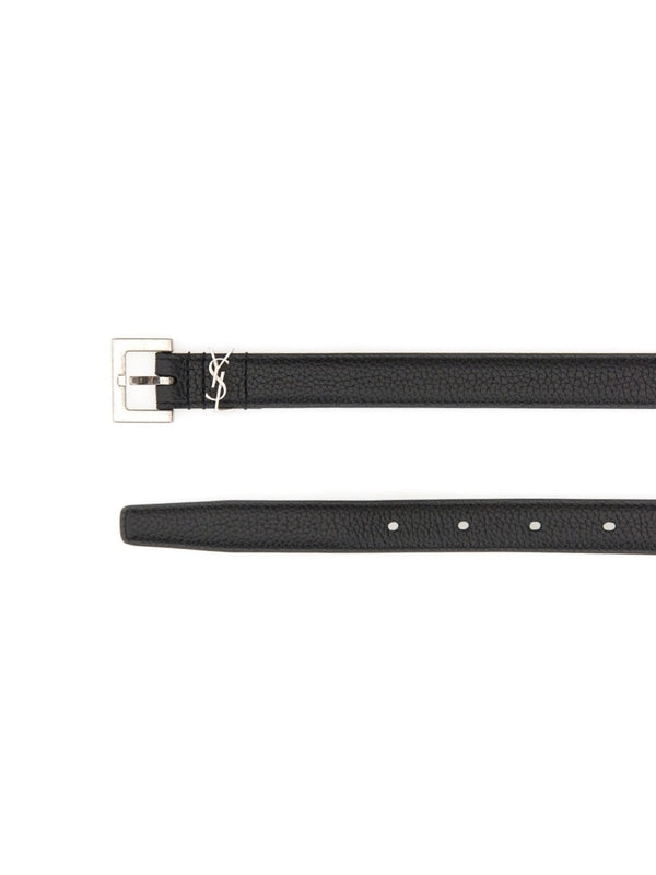 Monogram Leather Square Buckle Belt