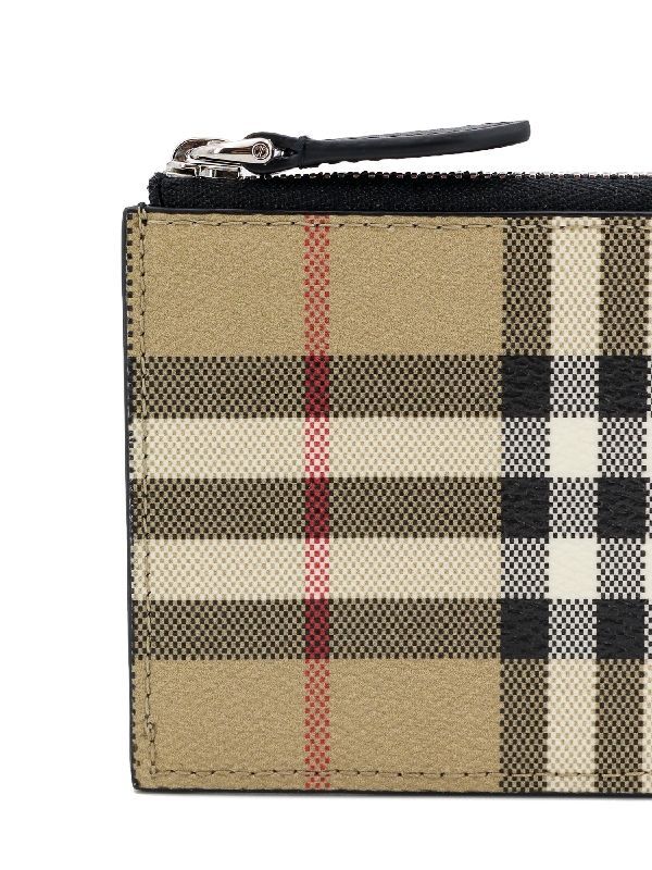 Vintage Check Zip Cardholder