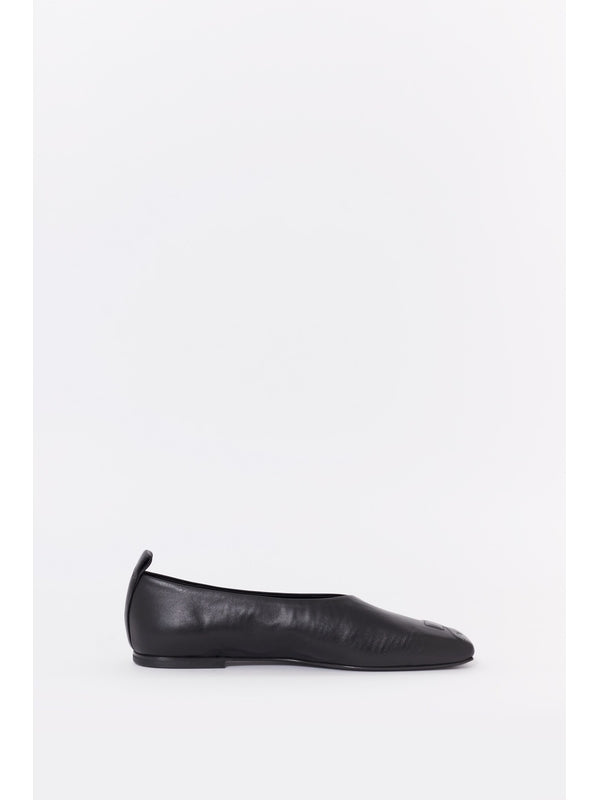 Courrèges Black Flat Shoes