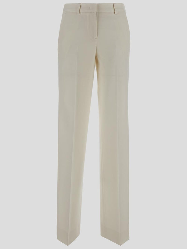 White Wool Pants