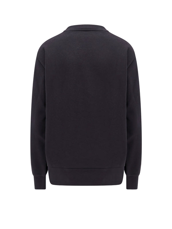 MONCLER - Rhinestone Logo Cotton Sweatshirt - Jente