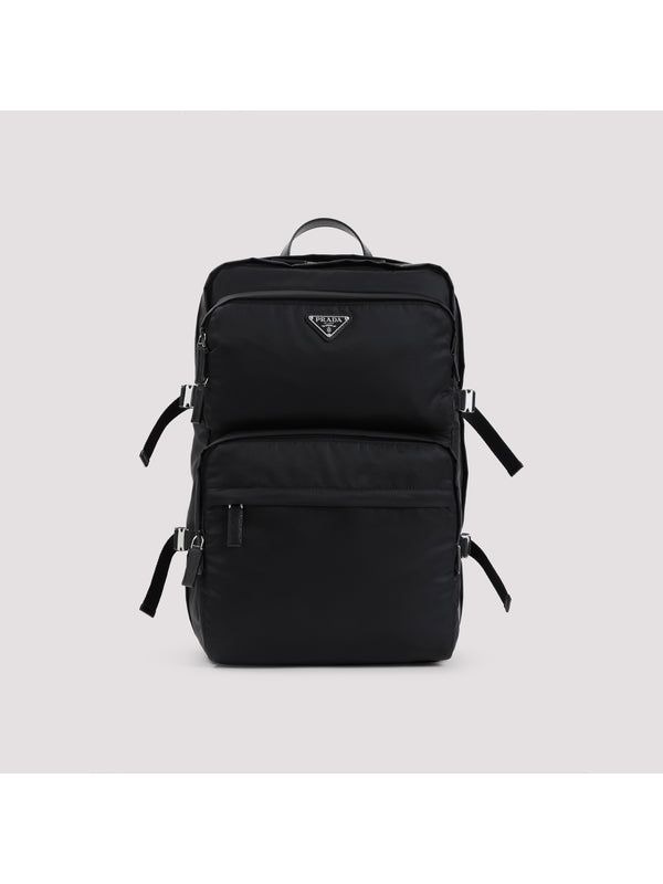 Triangle Logo Nylon Backpack