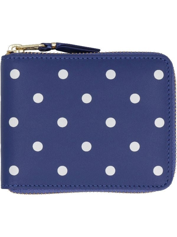 Polka Dot Zipper Bi-Fold Wallet