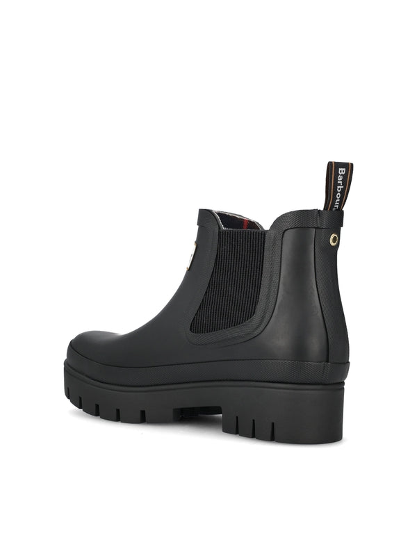 ロゴパッチ レインチェルシーブーツ