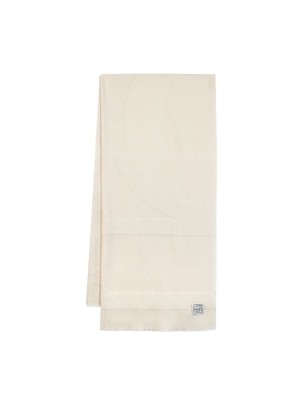 Toteme White Wool Mufflers