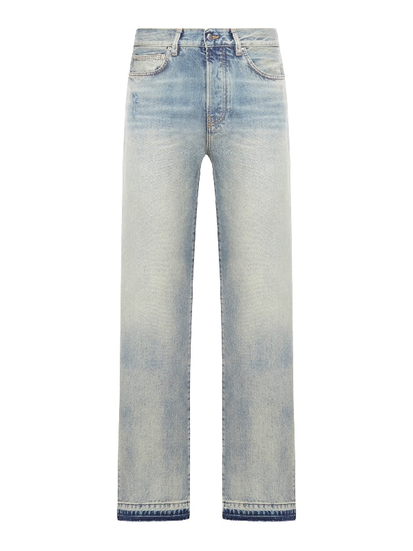 Vintage Effect Denim Pants