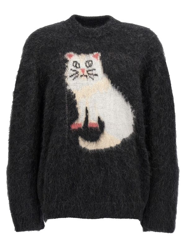 Cat Jacquard
  Mohair Knit