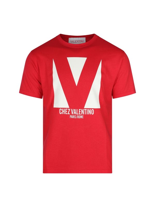 Valentino T-shirts and Polos Red Half Sleeve