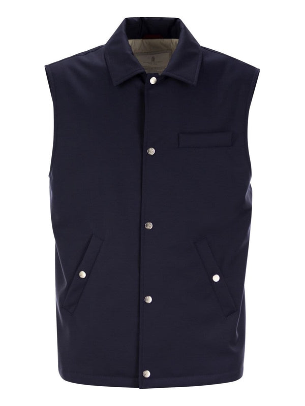 Button Wool Vest