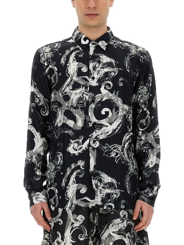 All-Over Printing Long Sleeve Shirt