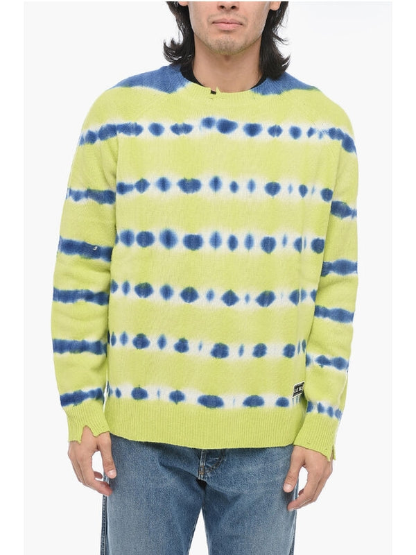 Tie-Dye Printing Wool Knit