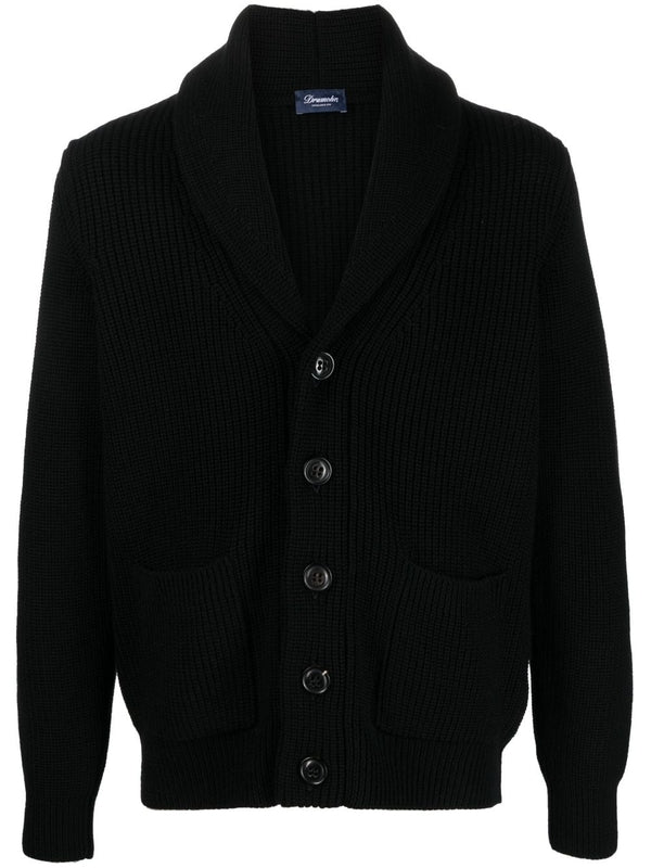 Black Wool Cardigan