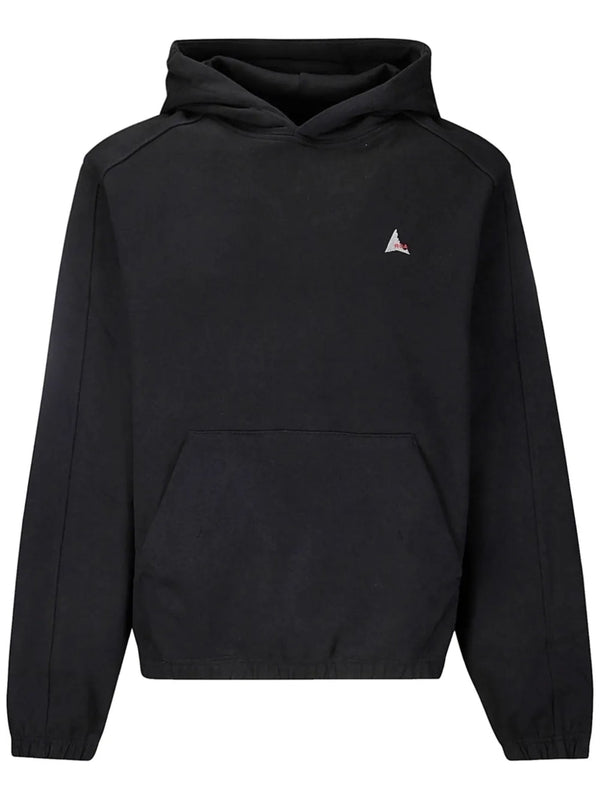 Logo Embroidered Cotton Hoodie