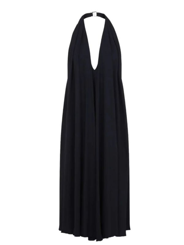 V-Neck Halter Long Dress