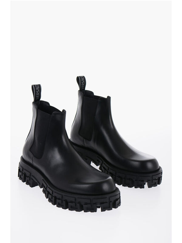 Versace Black Chelsea Boots