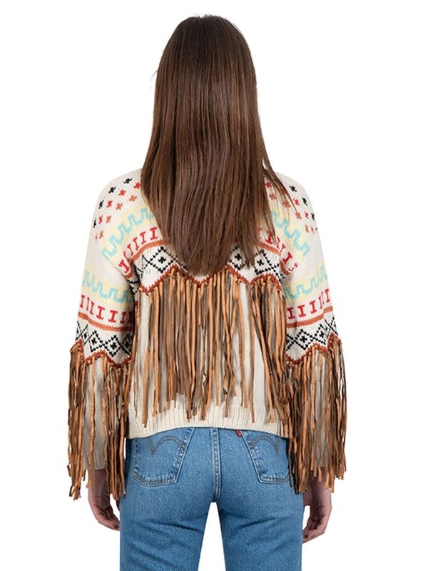 Sacha Fringe Wool Knit