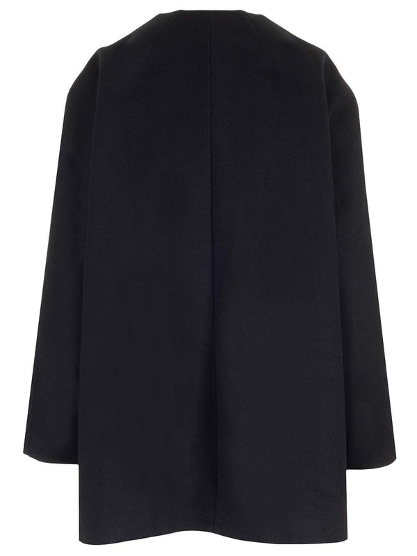 Crewneck Wool Coat