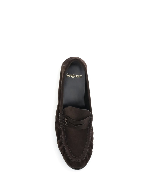 Saint Laurent Brown Penny Loafer