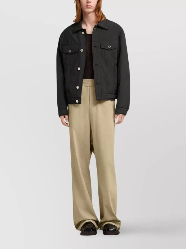 Nylon Padded Trucker Jacket