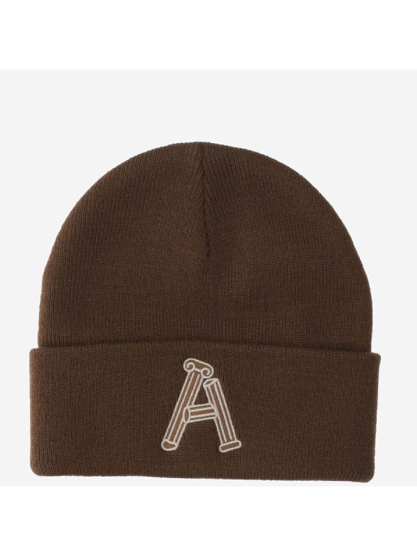 A Logo Patch Turn-Up Beanie