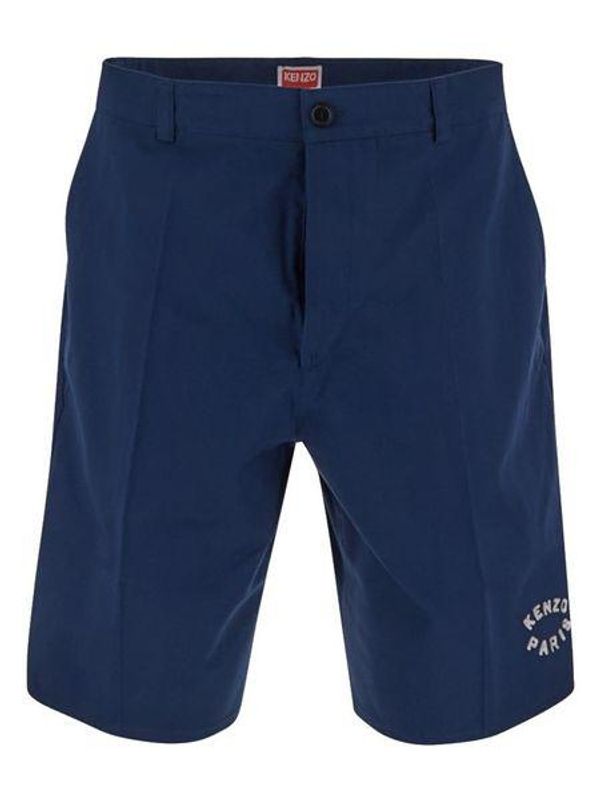 Paris Logo Cotton Bermuda Shorts