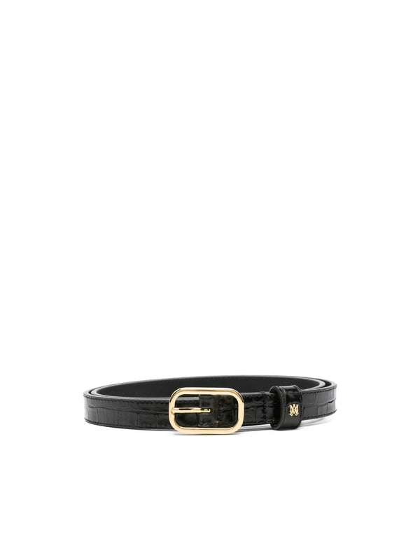 Amiri Black Leather Belts