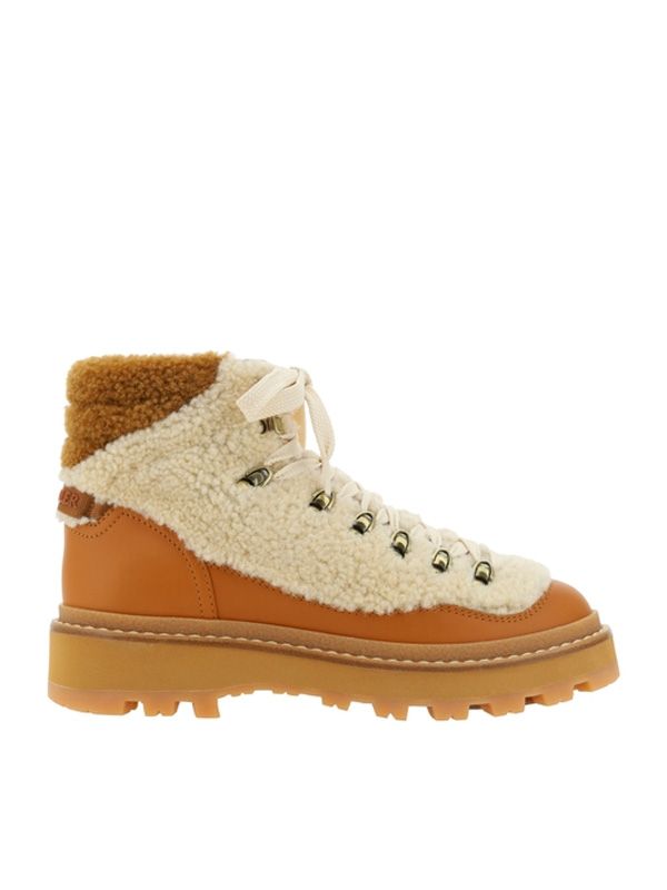 MONCLER - Peka Trek Shearling Boots - Jente