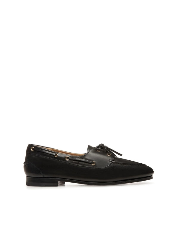Bally Black Boat Shoes