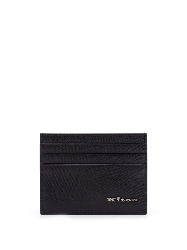 Logo Leather Card Wallet