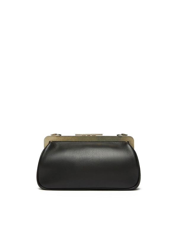 Clasp Leather Xs Clutch Bag