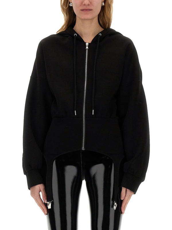 SWEATSHIRT WITH SUSPENDERS Hoodies