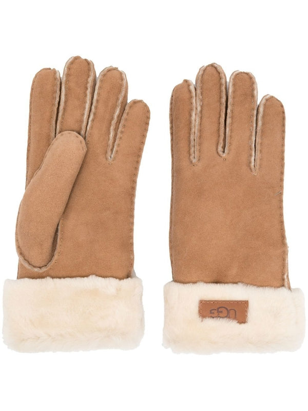 Ugg Brown Wool Gloves