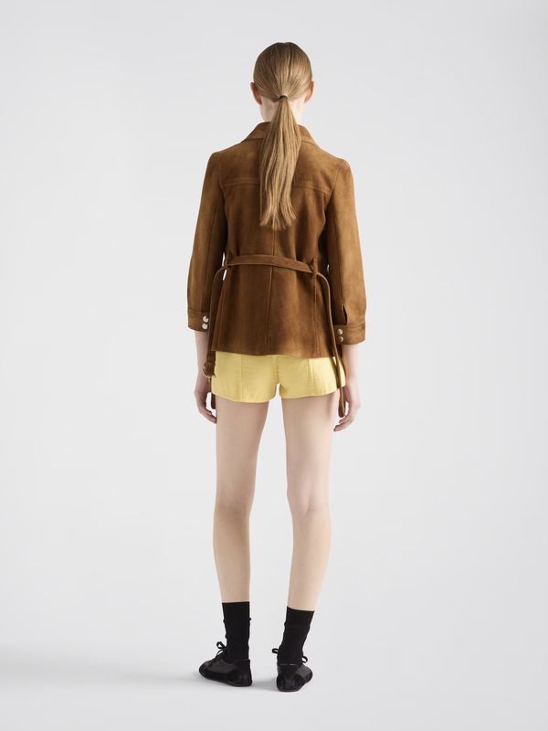 Back Triangle Logo Cotton Shorts