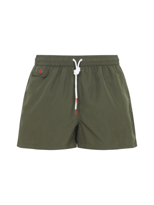 Kiton Green Swim Shorts