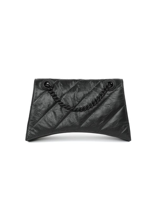 Wrinkle Chain Crushed Shoulder Bag