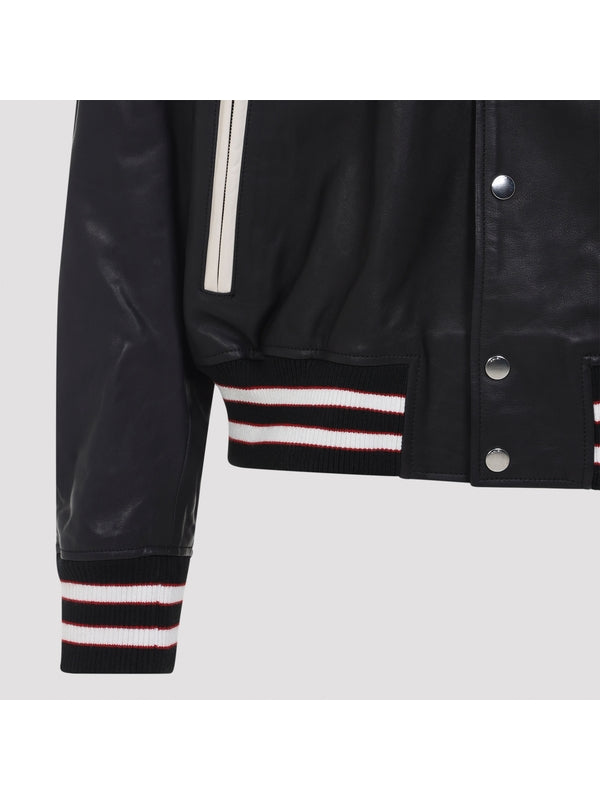 Amiri Black Bomber Jacket