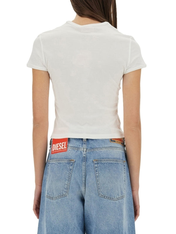 Cut-Out Logo Short-Sleeve T-Shirt