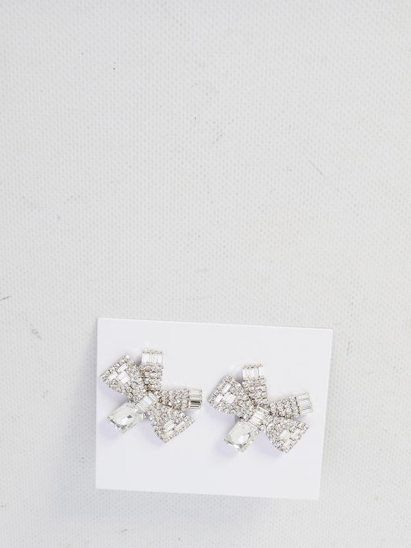 Crystal Bow Earrings - Jente