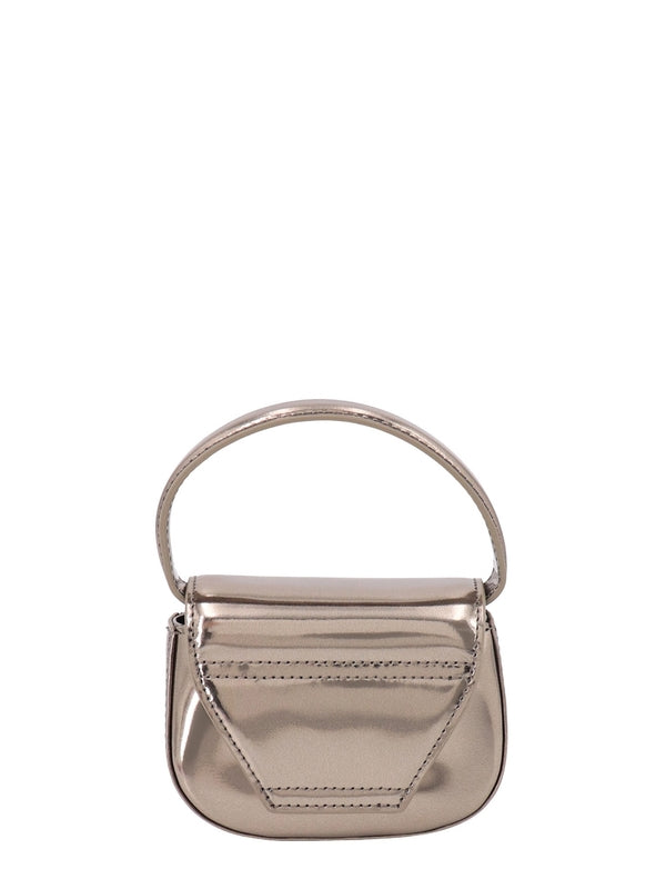 1dr Logo Metallic Leather Micro Bag