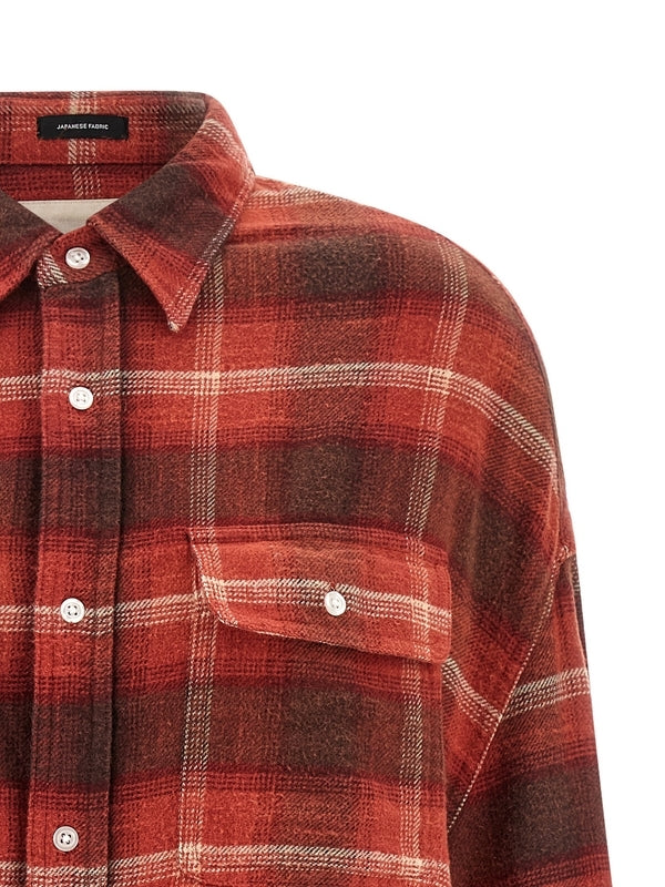 R13 Check Red Shirt