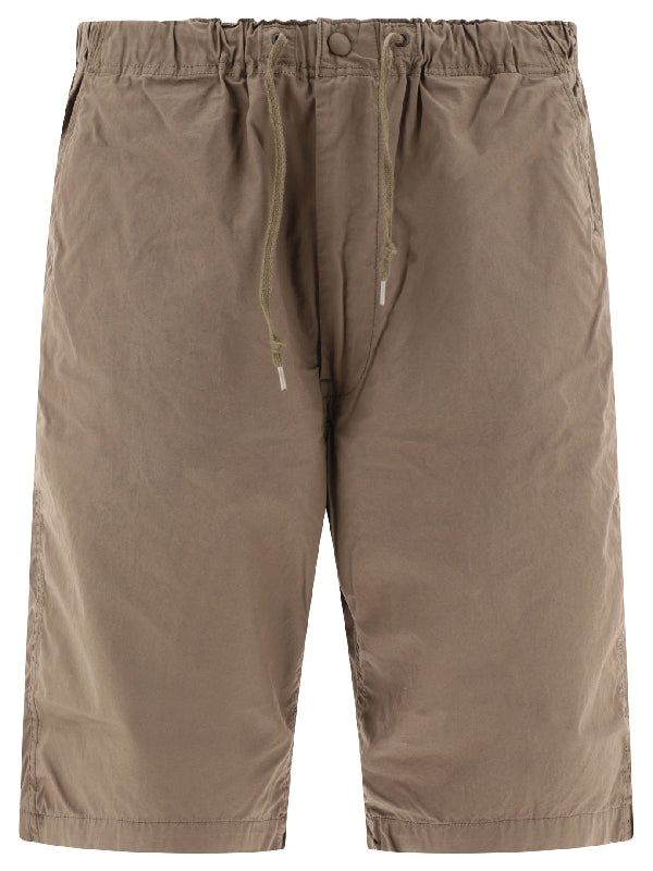 Drawstring Cotton Bermuda Shorts