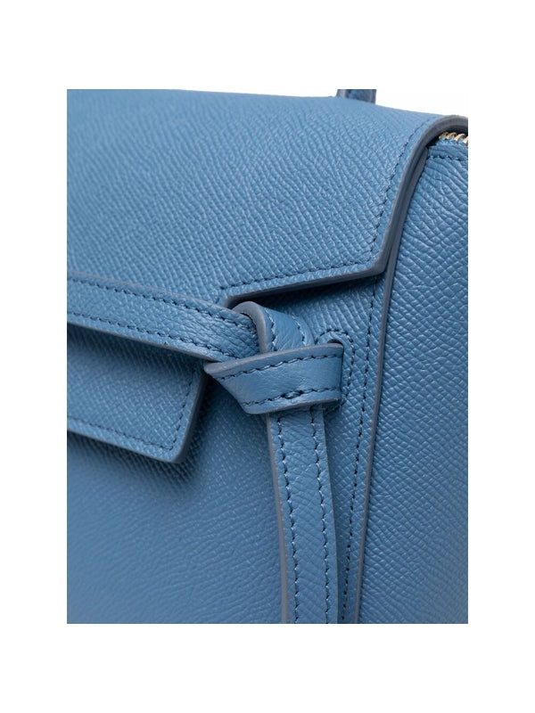 Belt Logo Grain Leather Nano
  Tote Bag