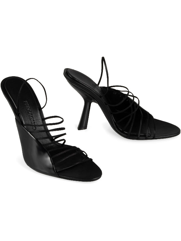 Altaire Strap Leather Sandals Heels
