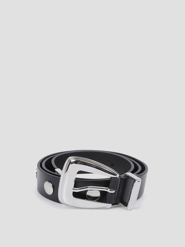 The Frankie Shop Black Leather Belts